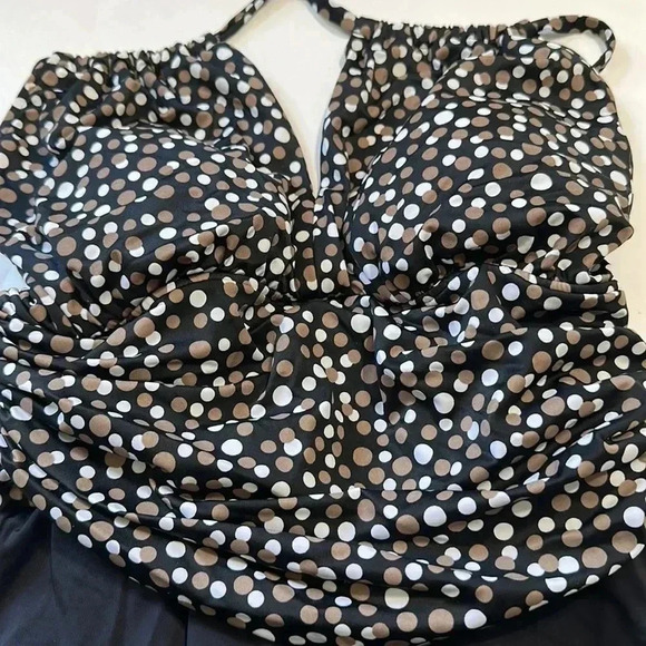 Catalina polka dot one piece swimsuit size 16w - Picture 3 of 7